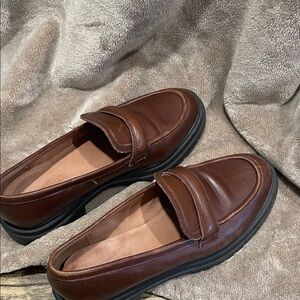 Madewell Brown Leather Loafers
